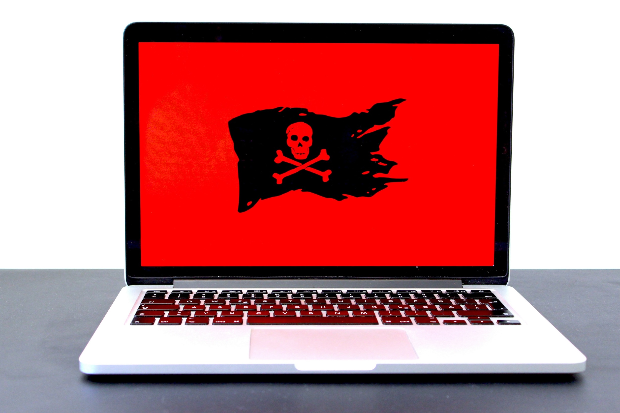 ransomware on laptop