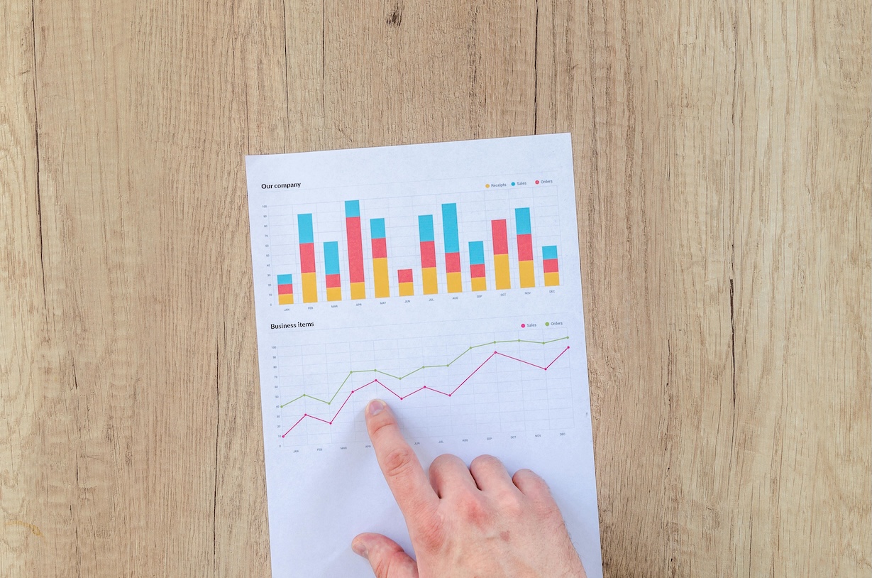 value chart on paper