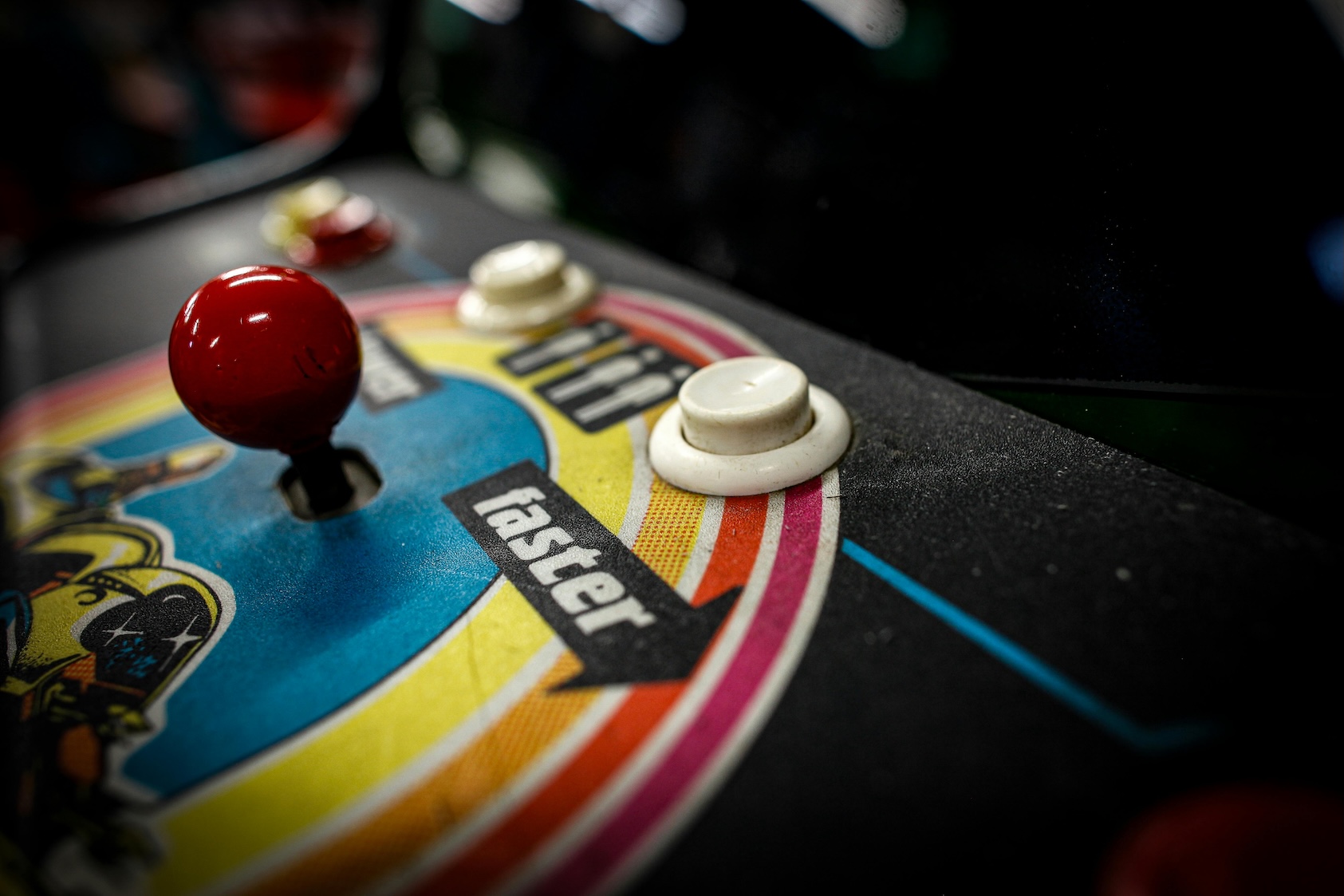 arcade game with faster button