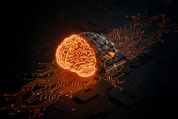 technology of ai powering a brain