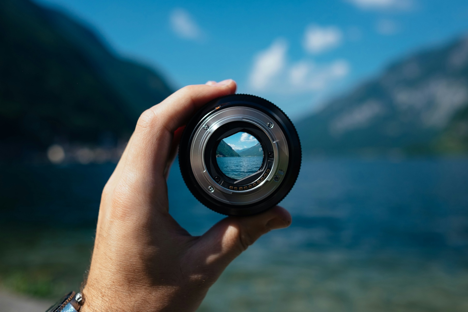 camera lens creating focus