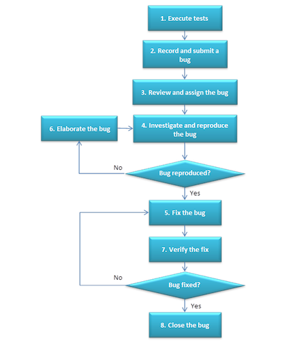 Bug Life Cycle Flow Chart