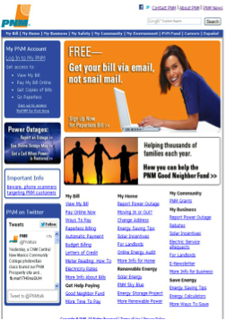 PNM.com old website