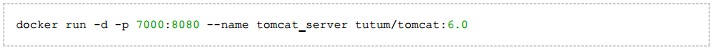 A Tomcat server can be created as a Docker container A Tomcat server can be created as a Docker container