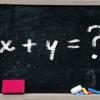equation on chalkboard