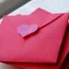 red envelope with heart