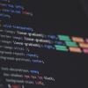 Code on a computer screen