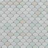 A tesselated pattern of gray tiles