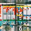 agile post it notes on wall