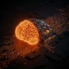 technology of ai powering a brain